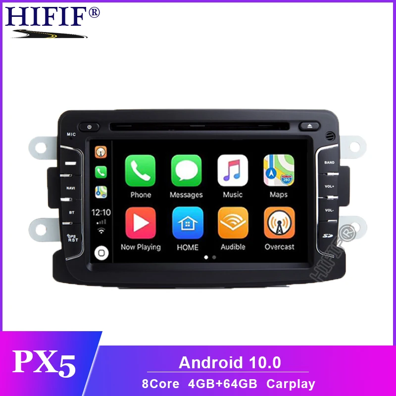 IPS Octa Core Pure Android 10 GPS навигатор радио автомобильный dvd плеер для Dacia Renault Duster Logan Sandero