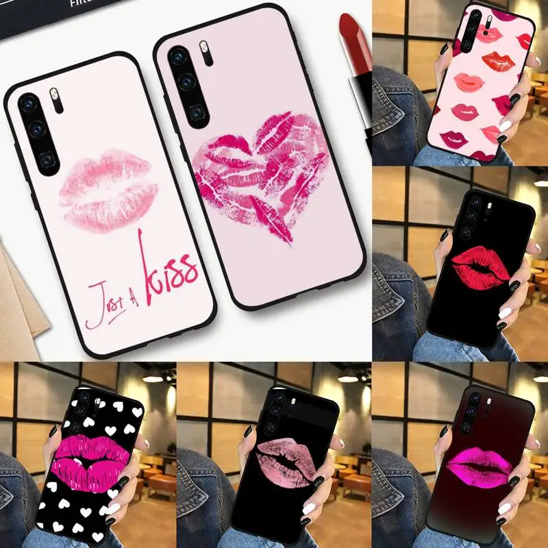 

Sexy Lip print Phone Case For Huawei NOVA 2 2i 2s 3i 4 4e 5 plus P10 lite 20 P20 pro honor10