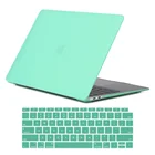 Прорезиненный матовый зеленый жесткий чехол для Apple Macbook Air 11 Air 13 Pro 13 Pro 15 Macbook 12 дюймов + Защитная пленка для клавиатуры США