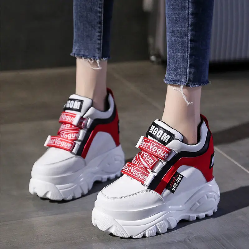 

Thick-soled high daddy shoes girls sponge cake casual super hot autumn winter web celebrity sports shoes womens platform heels