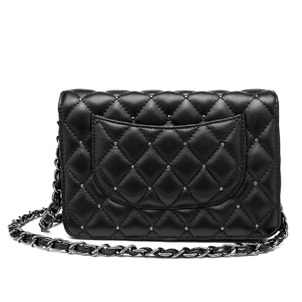 Натуральная кожа Женская Очаровательная овечья модная маленькая квадратная