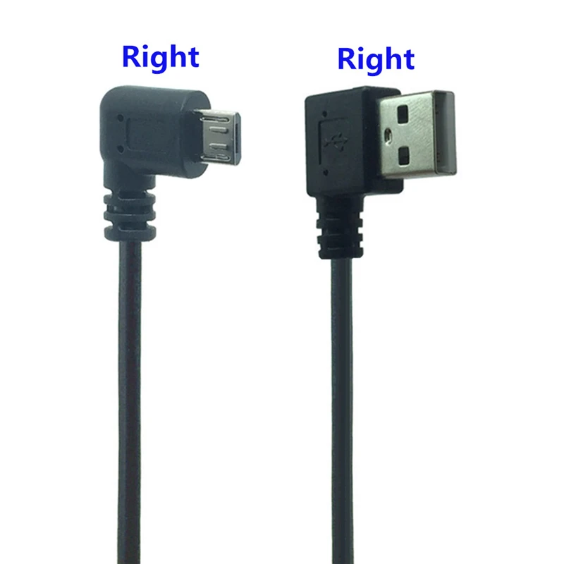 20 см 90 градусов USB 2 0 к Micro B Мужской кабель прямоугольный для синхронизации данных