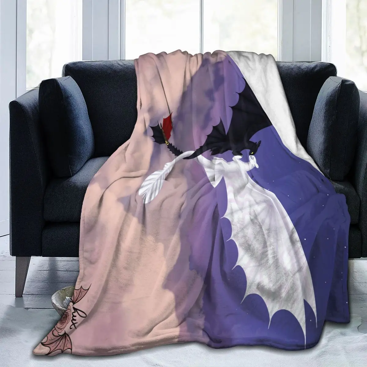 

Ultra Soft Sofa Blanket Cover Blanket Cartoon Cartoon Bedding Flannel plied Sofa Bedroom Decor for Children and Adults 61
