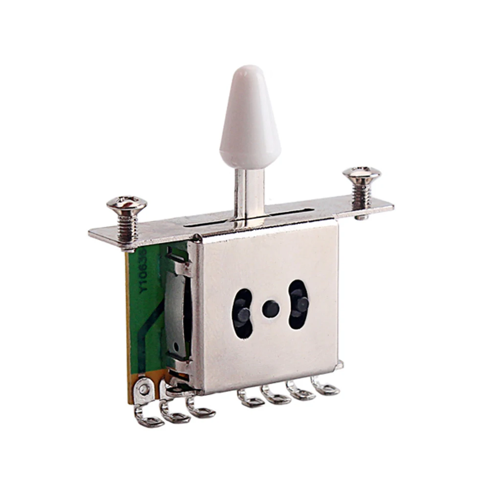 5 Way Селекторный переключатель с белым кончиком для Stratocaster электрическая