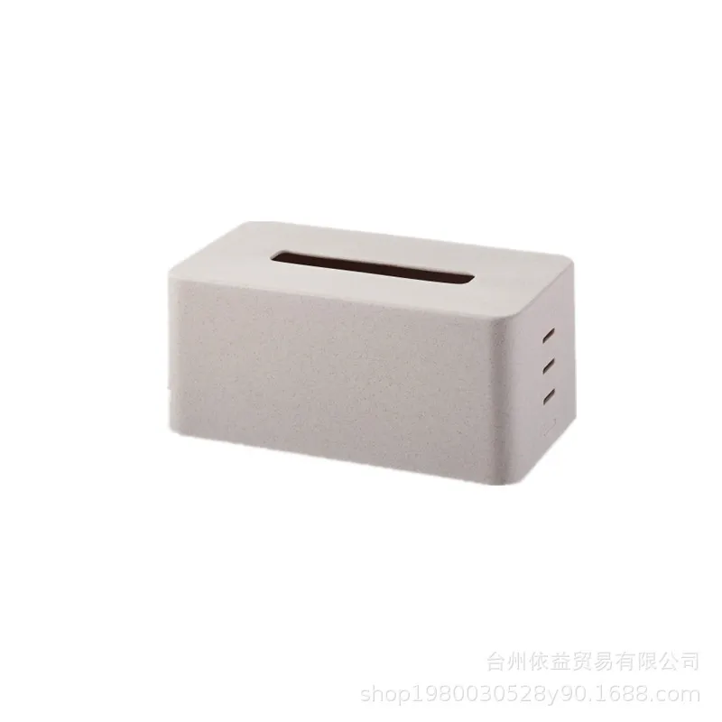 

Tissue box Nordic elegant pumping box, wheat straw biodegradable and environmentally friendly