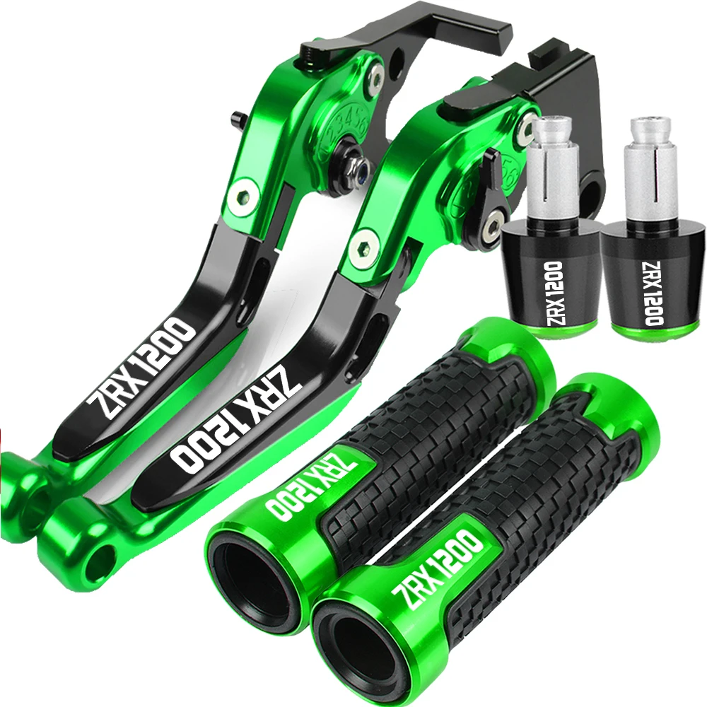 

For KAWASAKI ZRX1200 1999-2007 Motorcycle Brake Clutch Levers Handlebar Handle Grips Ends ZRX 1200 ZRX-1200 2006 2005 2004 2003