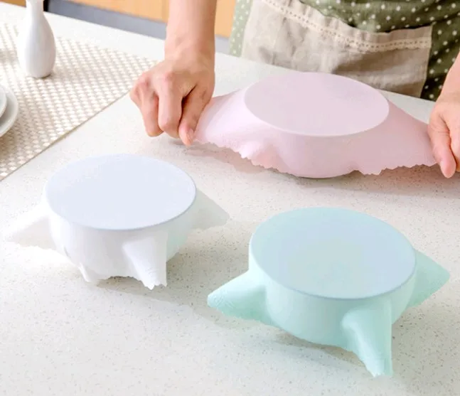 2018 многоразовая силиконовая обёрточная стретч Крышка для пищевых продуктов