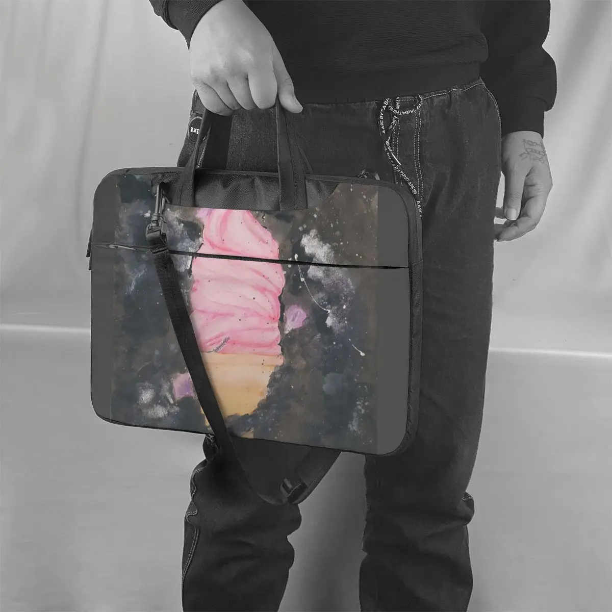 

Ice Cream Laptop Bag Case Kawaii Bicycle Computer Bag Messenger Carry Laptop Pouch