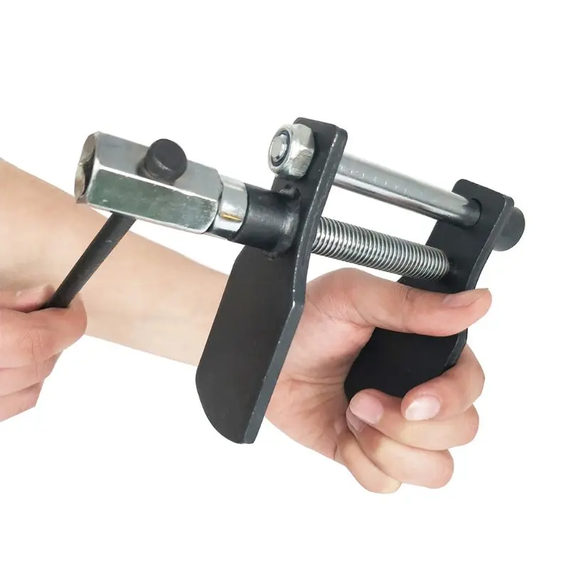 

0-75mm Car Caliper Piston Compressor Installation Adjustable Blackened Steel Spreader Plates T-bar Disc Brake Pad Spreader Tool