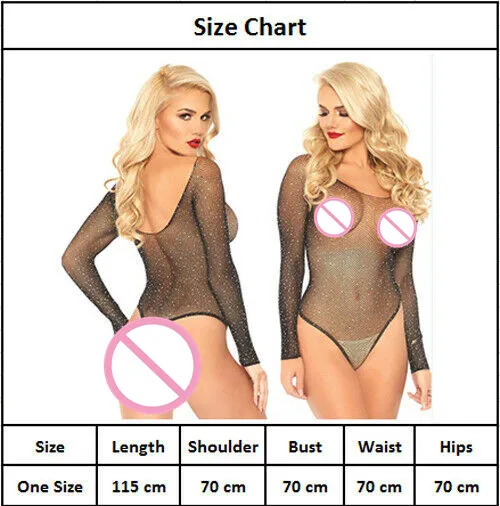 Сексуальное женское платье с длинным рукавом в крупную сеточку Стразы боди Топы