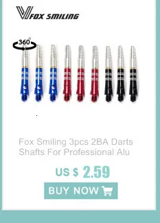 Fox Smiling 100 шт./компл. электронный Дротика s наконечник 2BA/6 мм паз с фокусным расстоянием 25 мм мягкий наконечник Дротика с Чехол посылка