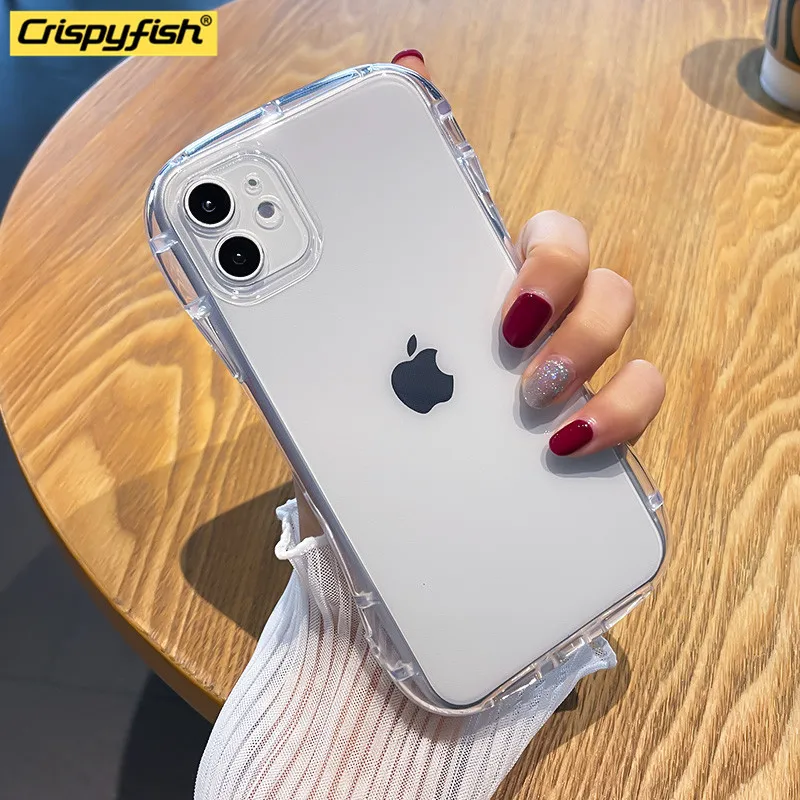 Толстые противоударные силиконовые чехлы для телефонов iPhone 13 12 11 Pro Xs Max защитный