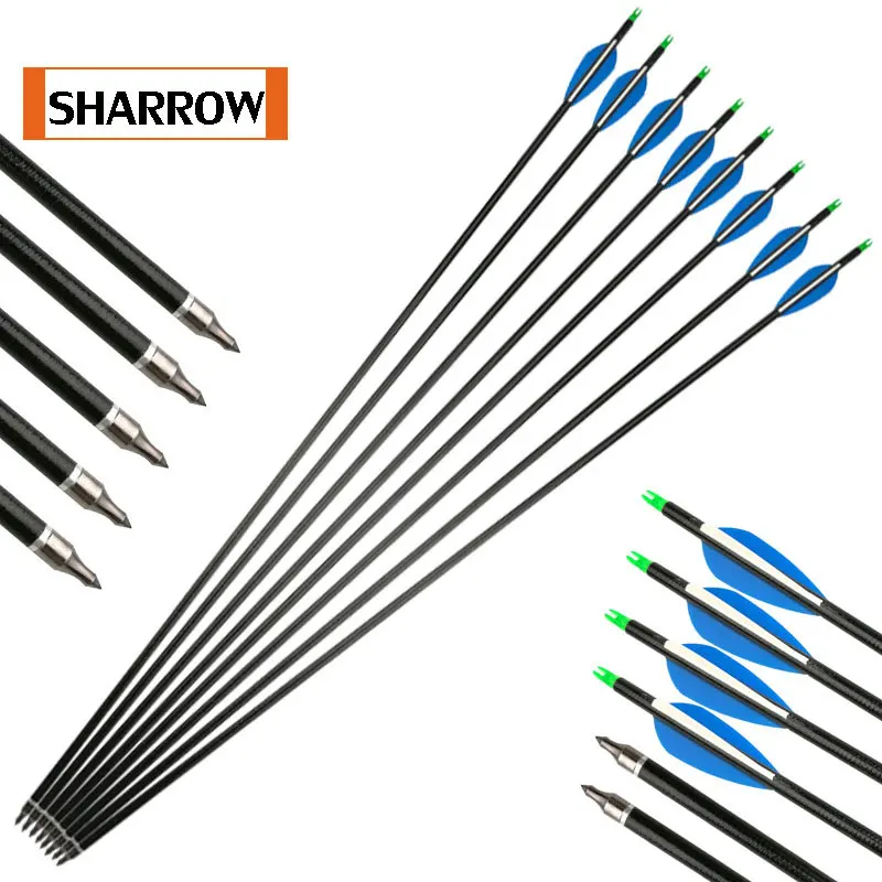 6 шт позвоночника 500 стрелы для стрельбы из стекловолокна стали фиксированные