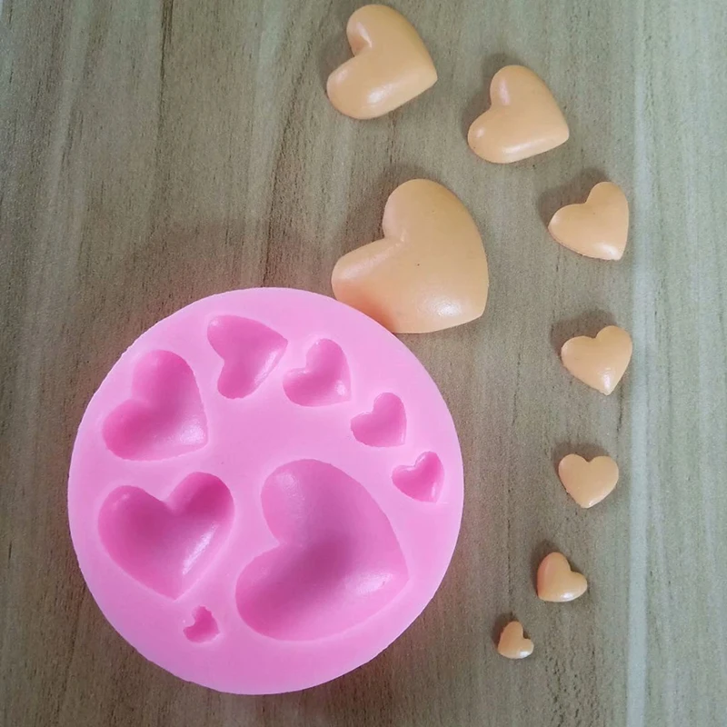 

Горячая Распродажа 3D силиконовая форма для выпечки в форме сердца, помадка, инструмент для торта, шоколадные конфеты, печенье, кондитерские ...