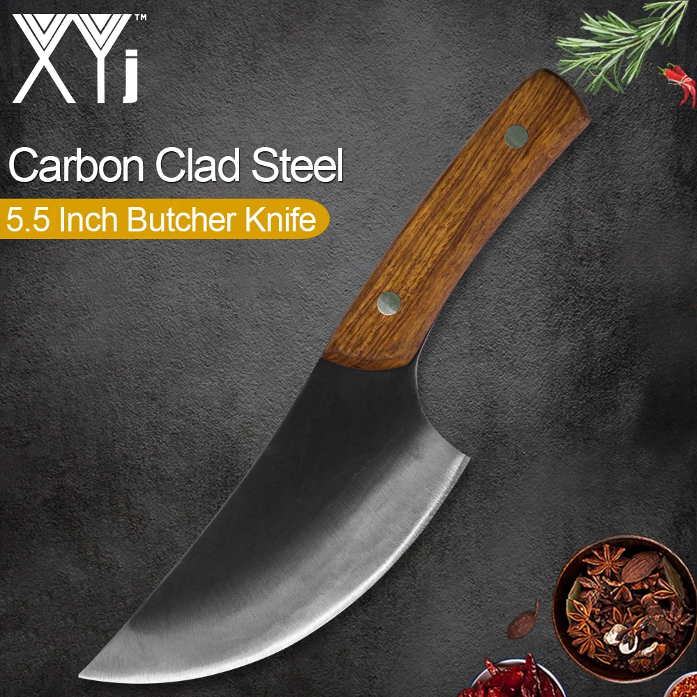XYj 5 ''китайский кованый стальной нож шеф повара ручной работы цветная