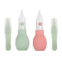 10sets newborn baby nasal aspirator safety nose cleaner anti backwash infant baby care tools with cleaning clip
