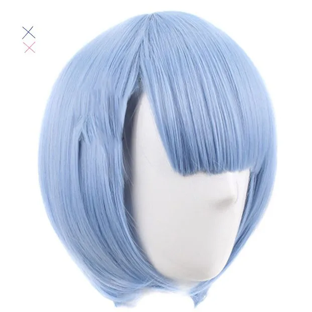 ОЗУ/Рем Косплей Re:zero Kara Hajimeru Isekai Seikatsu синие красные парики | Тематическая одежда и