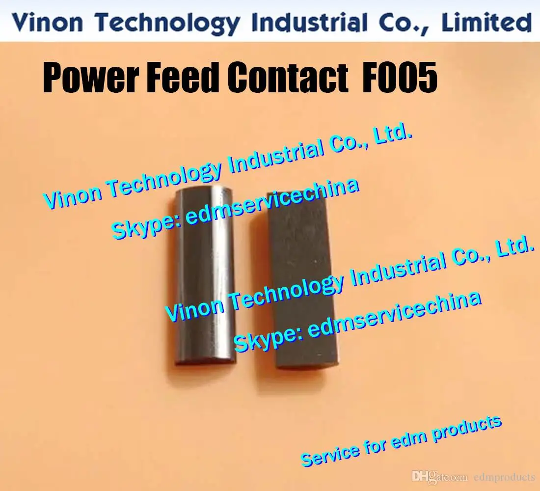 (2pcs) A290-8101-X750 edm Power Feed Contact F005 23x7.7x2.8tmm for Fanuc 0A,0B,1A,1B series wedm machines edm electrode pin