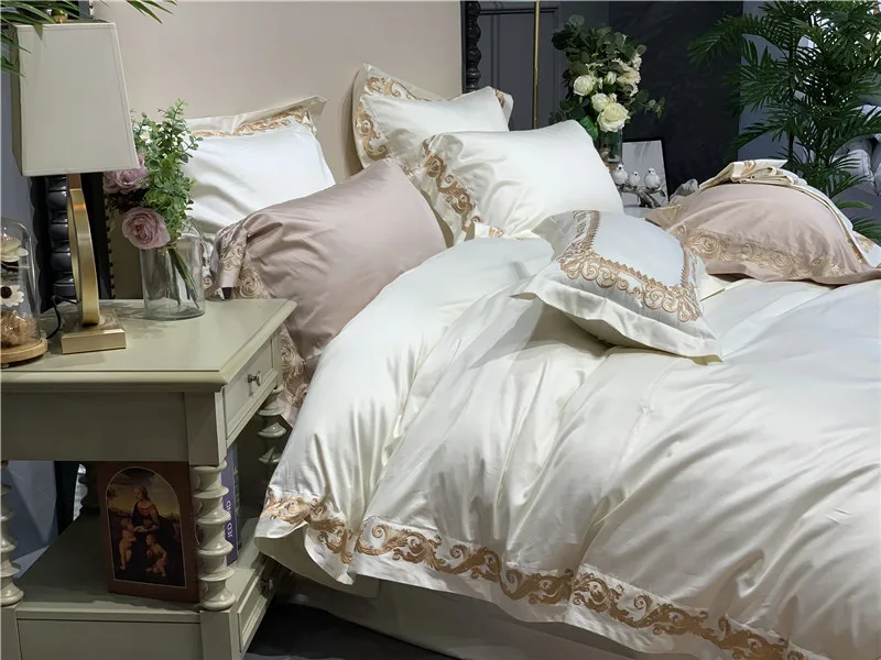 4/7 шт. 1000TC Королевский роскошный комплект постельного белья из египетского