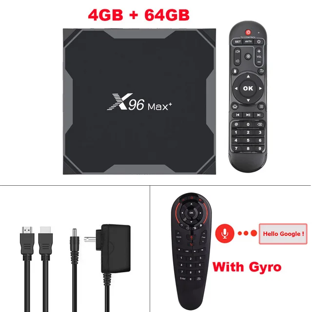 4G 64G EN G30 X96 Max tv BOX Amlogic S905X3 Android 9,0 Четырехъядерный 4G 32G/64G 2,4G& 5GHz двойной Wifi 4K HD Смарт медиаплеер телеприставка - Цвет: 4G 64G EN G30