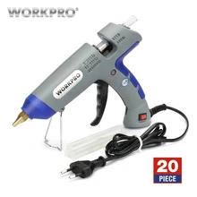 WORKPRO 30 Вт клеевой пистолет DIY Инструменты высокотемпературный термоклеевой пистолет с 20 шт. Премиум клеевые палочки для рукоделия использовать рождественские украшения