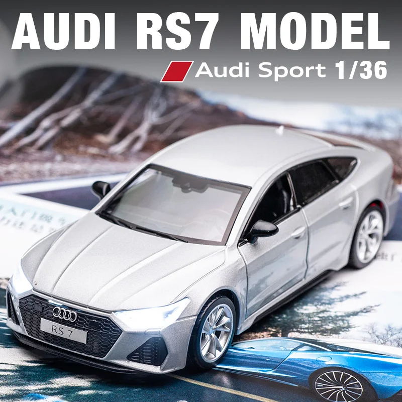 KIDAMI 1/34 Audi RS7 Alloy Diecast Car Model Collection Pull Back Vehicle Children Toy Kids Christmas Gifts | Игрушки и хобби