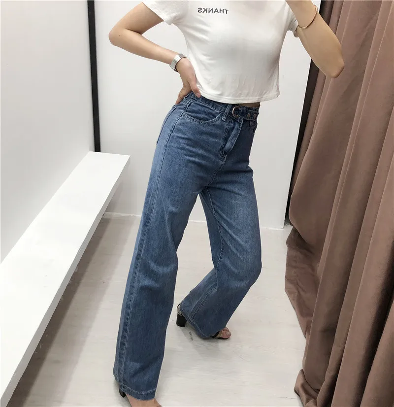 OMIKRON винтажные Женские джинсы-бойфренды для женщин и мам с высокой талией синие