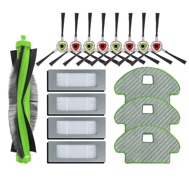 

Main Roller Brush Side Brush Filters Mop Cloths Kit for Irobot Roomba Combo113 R113840 Robotic Vacuum Cleaner