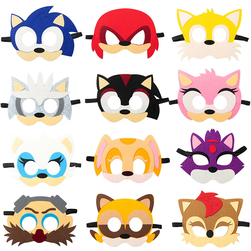 12 шт. Sonic зубная щётка маска вечерние украшения Набор игровой с