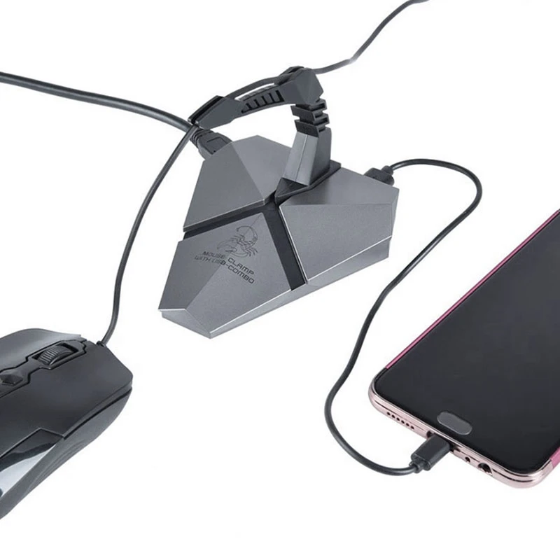 3 портовый Usb 2 0 Шнур для мыши зажим провода мини держатель детской устройство