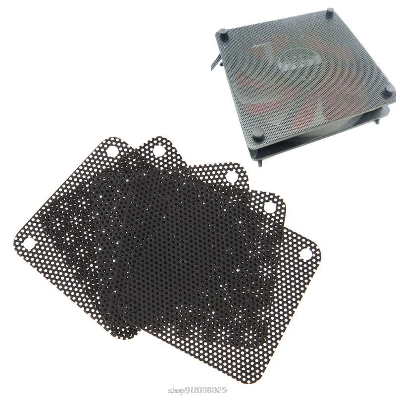 

5PCS PVC Fan Dust Filter PC Dustproof Case Cuttable Computer Mesh Cover 40mm Mesh Black D24 20 Dropship