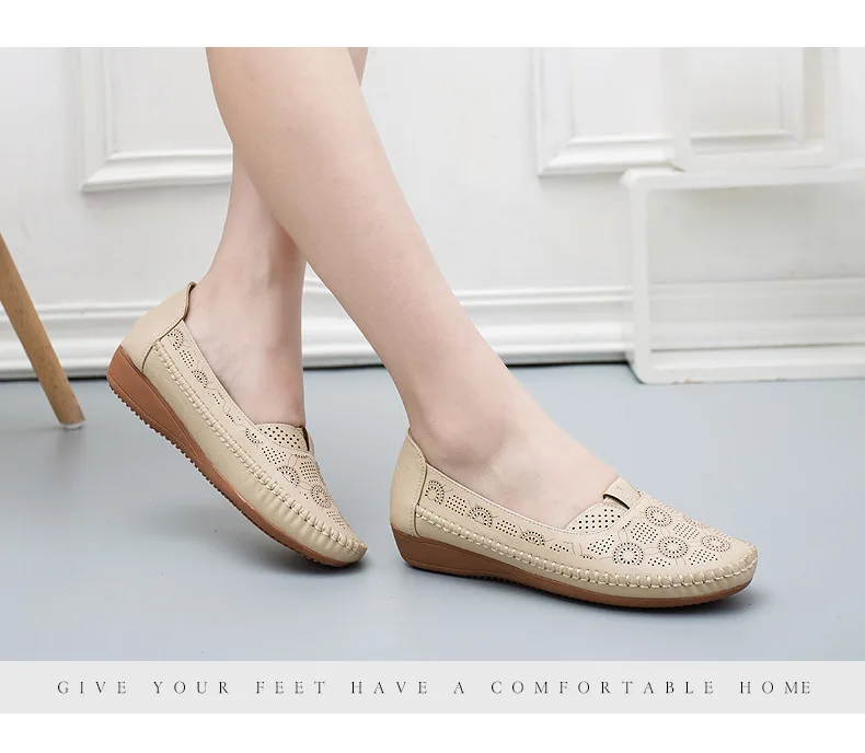 2019 г. Весенне-осенняя повседневная обувь для мам тонкие туфли среднего возраста