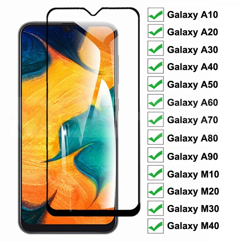 Защитное стекло 9D для Samsung Galaxy A10 A10s A30 A30s A40 A40s A50 A50s A60 A70 A70s A80 A90 M10 M20 M30 M40 | Мобильные