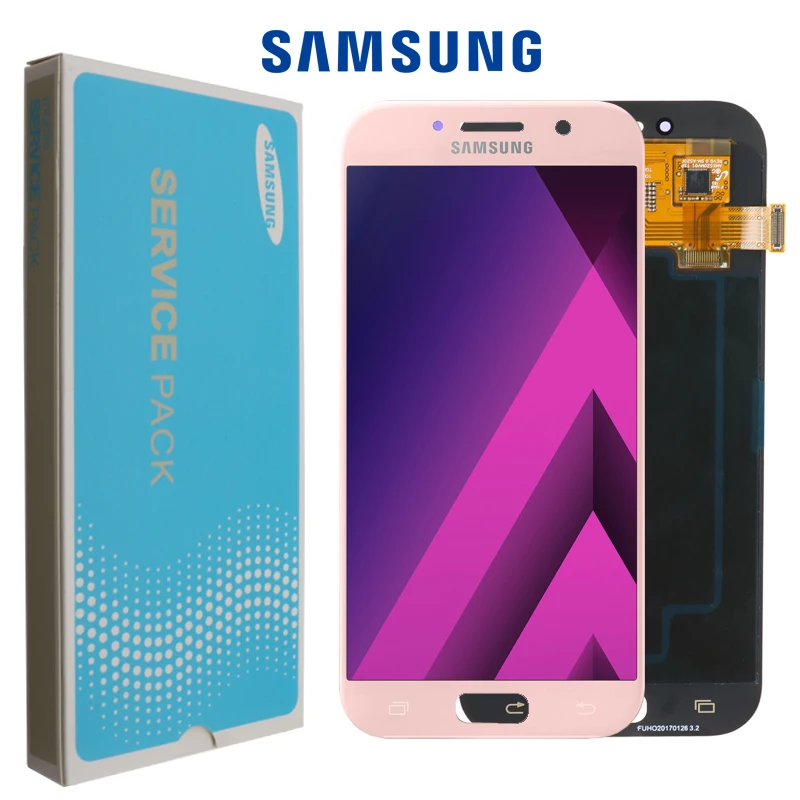 5," супер AMOLED lcd для SAMSUNG Galaxy A5 дисплей сенсорный экран дигитайзер A520 A520F SM-A520F запасные части