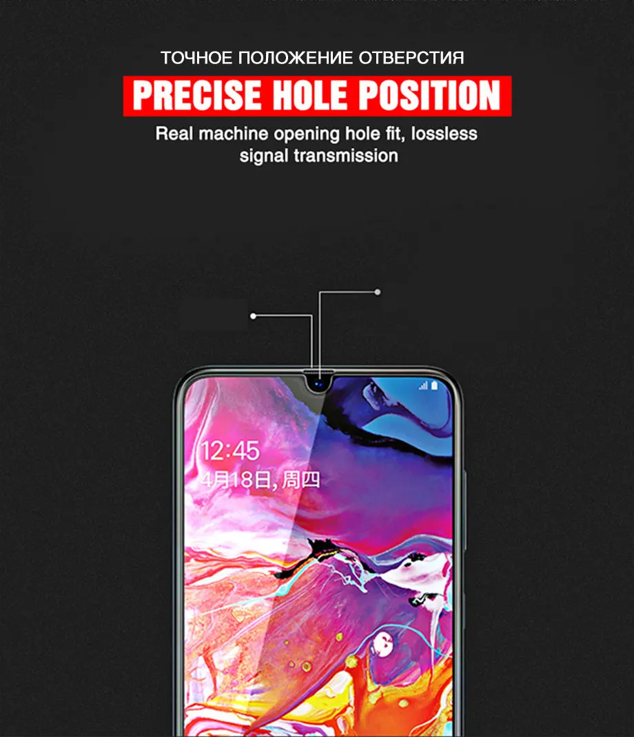 3Pcs Protective Glass For Samsung Galaxy A50 A30 A20 Screen Protector For Samsung M10 M20 M30 A40 A70 A80 A90 A10 Tempered Glass