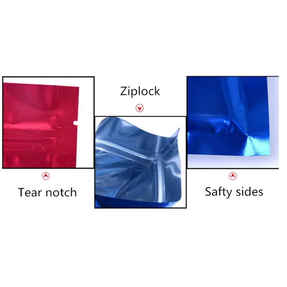 Пакет для пищевых продуктов из алюминиевой фольги 14x20 см 100 шт. пакеты упаковки с