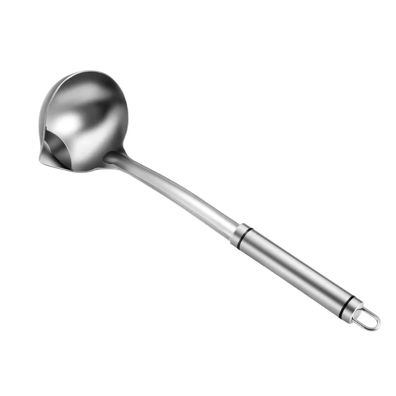 

304 stainless steel Oil-Water Separation Spoon Grease-Proof Spoon Household Drink Soup Filter Oil Spoon Kitchen Skimmer Oil Soup
