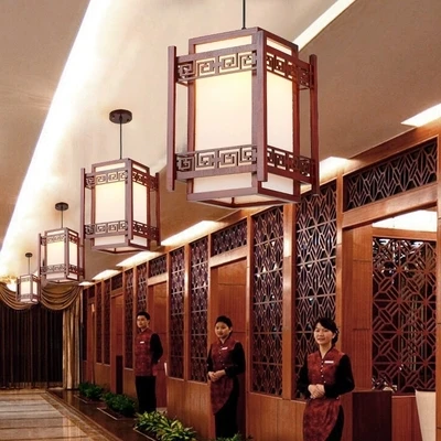 Подвесные светильники в китайском стиле под старину настенная лампа для