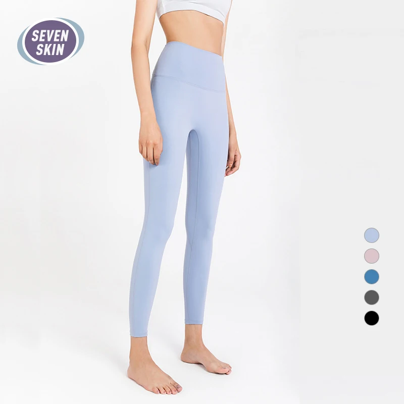

SEVEN SKIN Seamless Women Classic Pants High Waist Naked-Feel Squat Proof Yoga Leggings Female Gym Running Sport Fitness Tights
