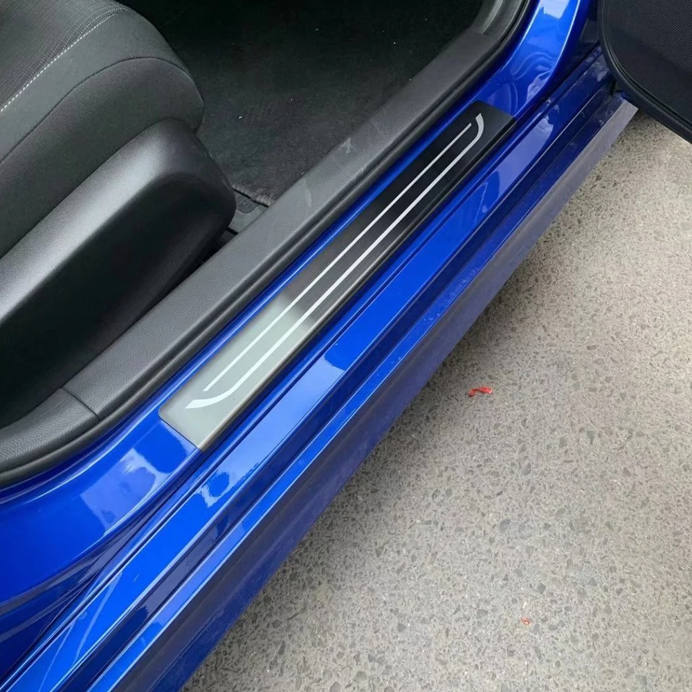 

Автомобильная Накладка на порог из нержавеющей стали для Honda Civic 11th Ge 2022 2023, автомобильный Стайлинг, накладная полоса на порог двери, автомобильные аксессуары