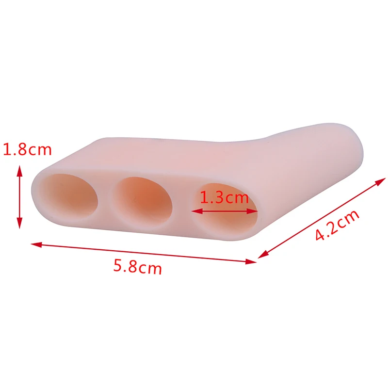 1Pair Silicone Toe Separator Spreader Gel Bunion Splint Corrector Overlapping Protection Foot Care | Красота и здоровье