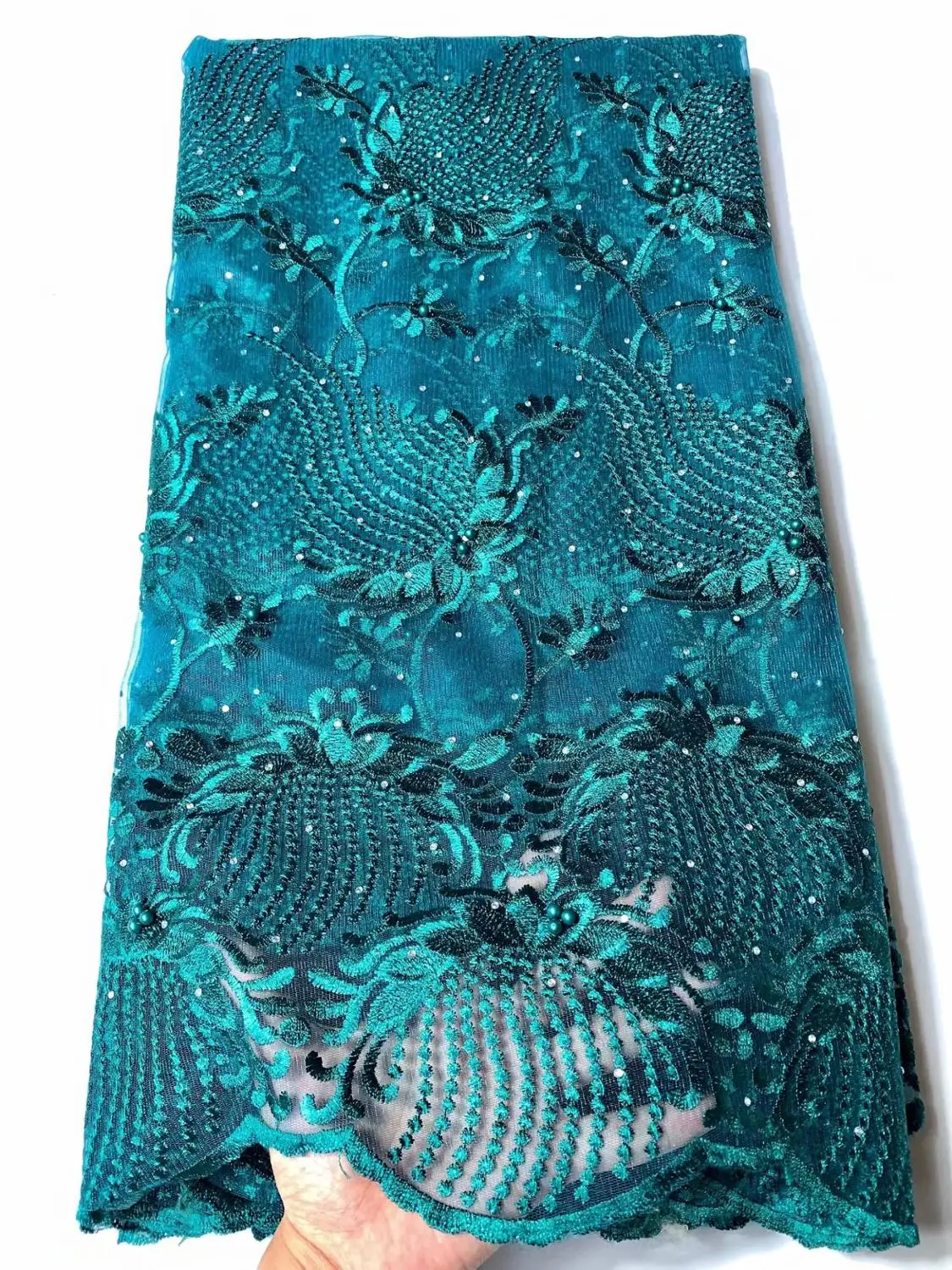 Свадебные камни кружево Золотое Африканское ткань высокого качества