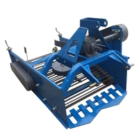 900mm width potato sweet harvester planing taro harvester four wheel tractor with rear digging machine