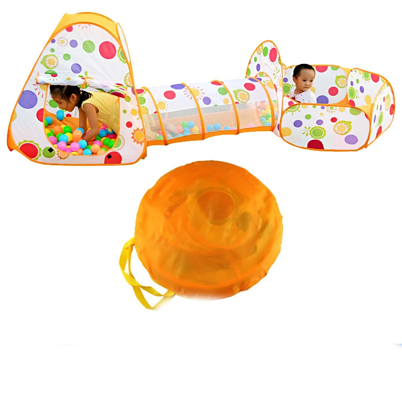 

Children's Crawling Tent Game House Tunnel House Crawling Barrel Folding Shooting Pool Ocean Ball Pool