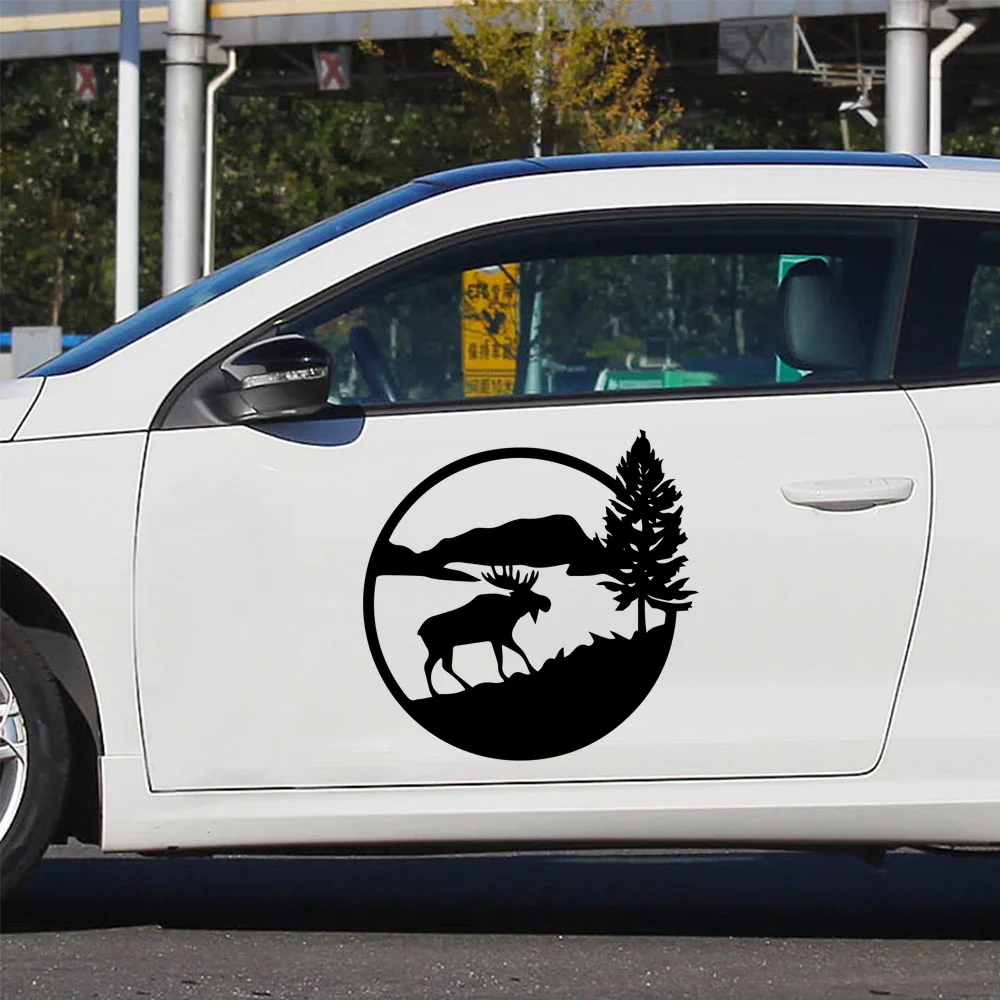 

Fashion Mountain Animal Auto Sticker Waterproof Self-Adhesive Removable Car Sticker Scratch Cover Decal Auto Decoration