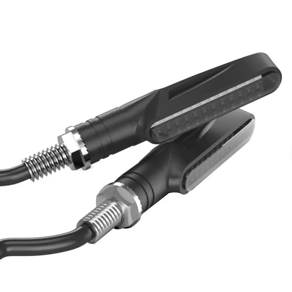 

85% Hot Sales!!! 2Pcs 12V LED Motorcycle Waterproof Streamer Turn Signal Lights Motor Indicator