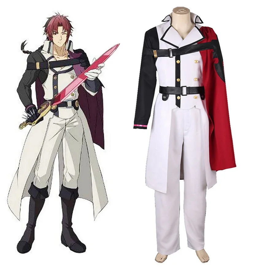 

Unisex Japan Anime Cos Seraph of the end Crowley Eusford Uniform Cosplay Costume Sets