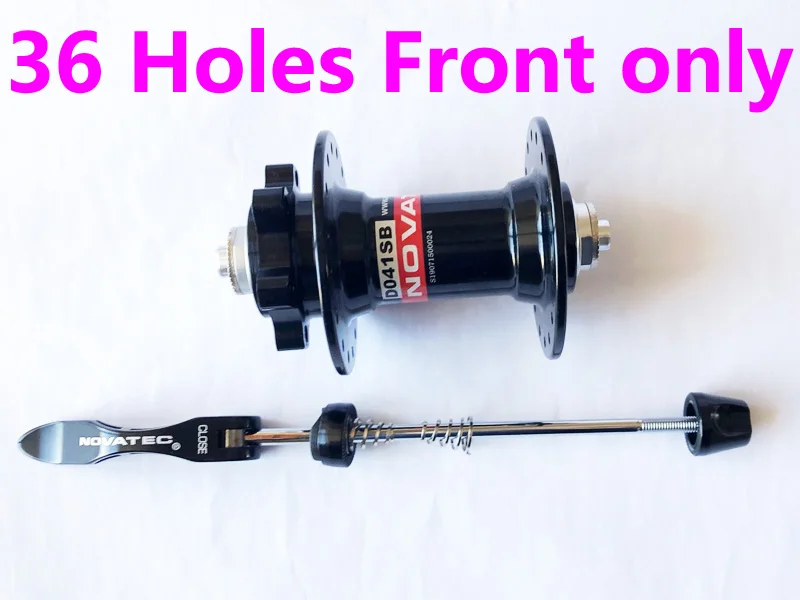 Black 36 Holes Front Novatec ступица D041SB D042SB MTB ступица велосипеда передний/задний быстроразъемный набор велосипедных ступиц 4 подшипника BMX отверстия 28 32 36 для 8-9-10-11speed - Цвет: Black 36 Holes Front