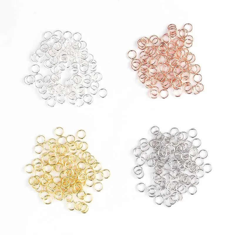 

Ciseng 50Pcs/lot 925 Sterling Silver Jump Rings Single Loops Open Split Rings Connector for DIY Jewelry Making Findings 18 Gauge