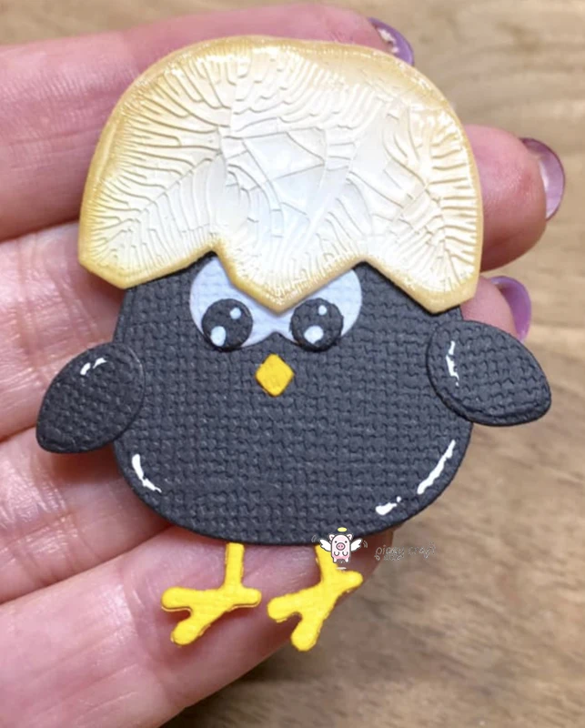 Металлические Вырубные штампы форма для вырезания Пасхальная курица яичная